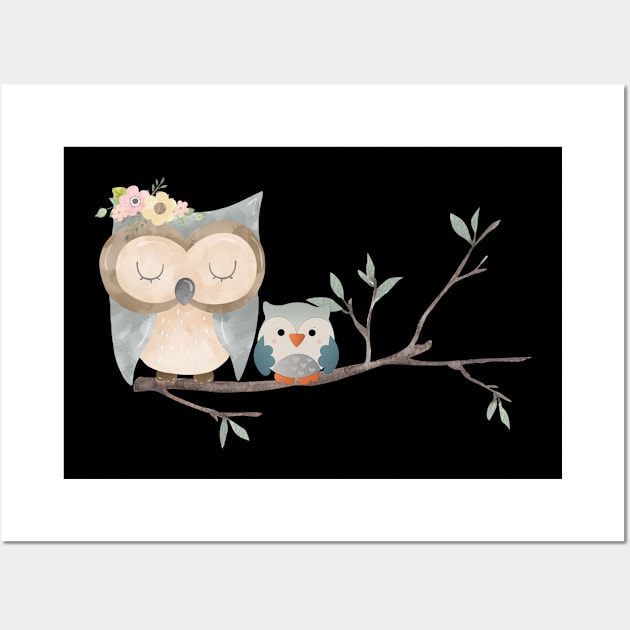 Mother-Baby Owls Wall Art by B&C Fashion